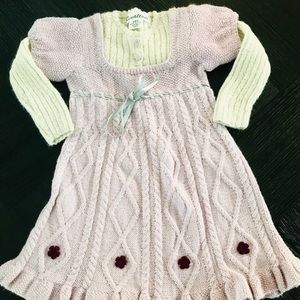 ADORABLE baby girl knit winter dress
